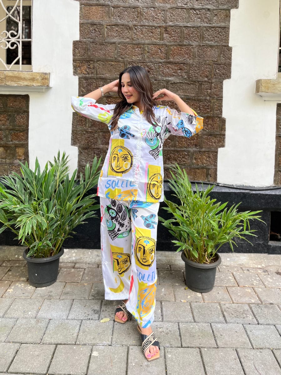 New Muslin Pure Cotton Co-ord Set 